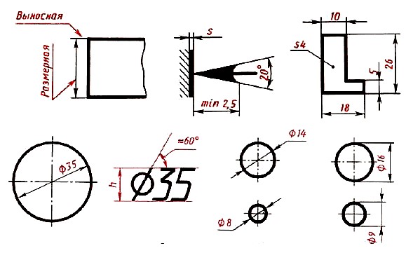 Нанесение размеров
